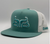Baredown Oasis Teal Flat Brim Cap