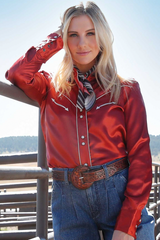 Cruel Girl L/S Snap Up Shirt Womens CTW7466011