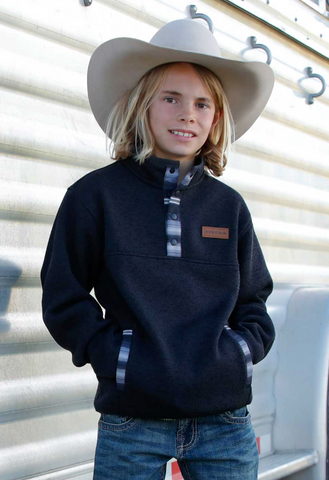 Cinch 1/4 Snap Sweater Kid’s MWK7330005