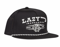 Lazy J Blk Rope Tucker Hat