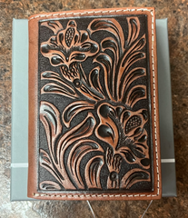 Nocona Tooled Leather Tri-Fold Wallet N5417044