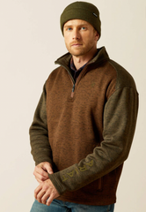 Ariat Caldwell Logo Quarter Zip Sweater Men's 10062623