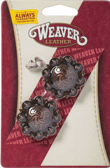 Weaver 1-1/2" Antique Copper Berry Concho  77-4190