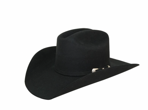 RDR Hat 4X Black Wool Felt Cowboy Hat 4XKA10