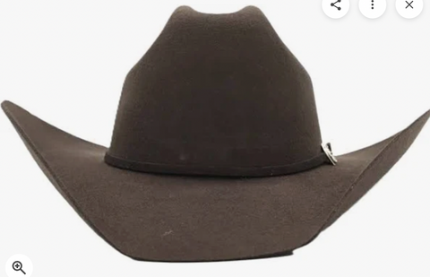 RDR 4X Brown Wool Felt Blend Cowboy Hat 4XA2054