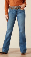 Ariat Women's Perfect Rise Issebelle Wide leg Trouser Jean albuquerque Wash 10061726
