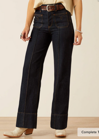Ariat Ultra High Rise Tomboy Western Utility Wide Leg Jean 10061760