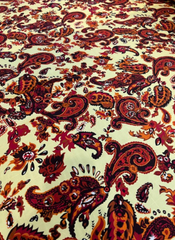Brown Creek Rust and Butter Yellow Paisley Silk Wild Rag 44"