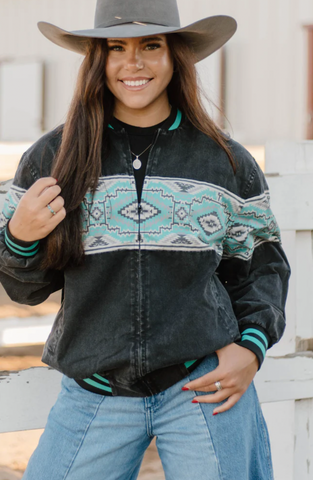 Sterling Kreek High Desert Horizon Bomber Jacket Women's