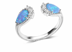 Montana Silversmiths Ring Blue Opal Flare RG6300