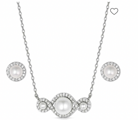 Montana Silversmiths Jewelry Set  Entwined in Pearls JS6302