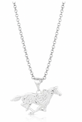 Montana Silversmith Necklace Running Horse NC6136
