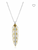 Montana Silver Necklace Large Aztec Feather NC6154