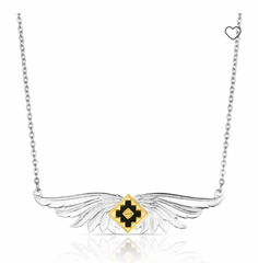 Montana Silversmiths Necklace Winged Feather Aztec AMNC6177