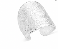 Montana Silversmiths Ring Out West Silver Engraved RG155NF