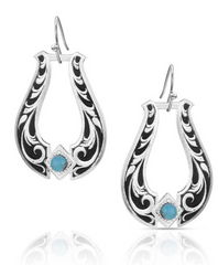 Montana Silversmiths Earrings Engraved Stirrup ER6166