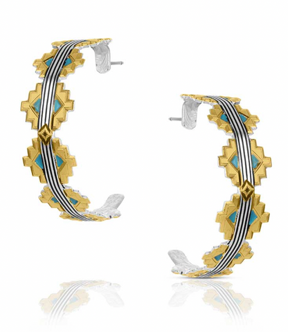 Montana Silversmiths Earrings Aztec  ER6154