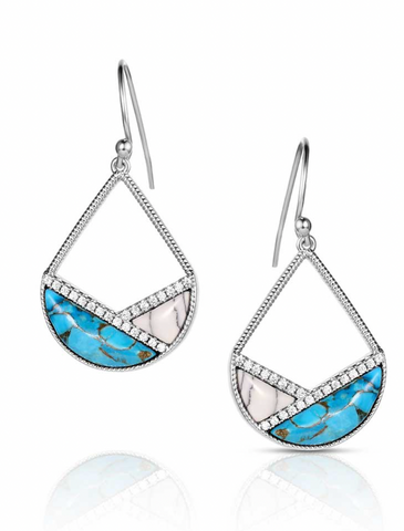 Montana Silversmiths Earrings Canyon Drop ER6314