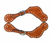 WESTERN RAWHIDE ROUGHOUT & BUCKSTITCH LADIES CHESTNUT SPUR STRAP 202403-54