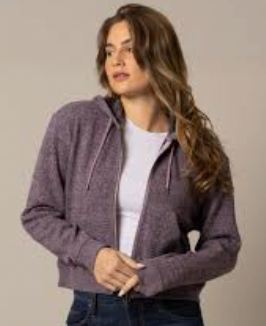 Kimes Ranch Shelly Hoodie Full Zip Crop Women's
