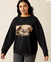 Ariat Women's Outlaw Oversized Sweatshirt Black 10065871