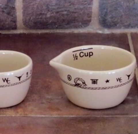 West Creations 4 piece measuring cup ceramic set