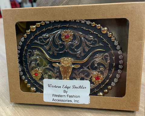 Western Edge Buckles Longhorn TBB2100LH