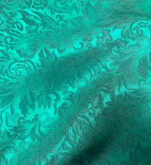 Brown Creek Emerald Jacquard Silk Wild Rag 44"