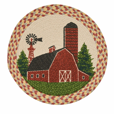 Park Designs Barn Printed Braided Placemat 4938-010
