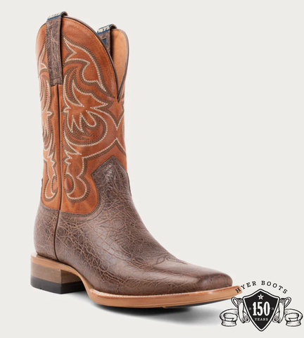 Hyer Men's Bucklin Boot Chocolate Bullhide HM11037