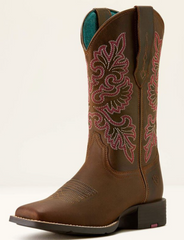 Ariat Round Up Wide Square Toe StretchFit Boots Women's 10064078