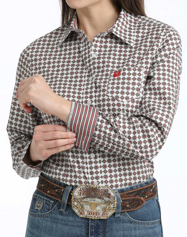 Cinch Button Up L/S Shirt Women's MSW9164259