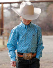 Cinch Button Up L/S Shirt Boy's MTW7060399
