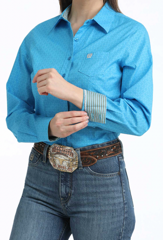 Cinch Button Up L/S Shirt Women's MSW9164260