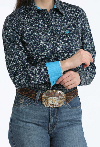 Cinch Button Up L/S Shirt Women's MSW9164261