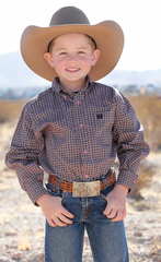 Cinch Button Up L/S Shirt Boy's MTW7060403