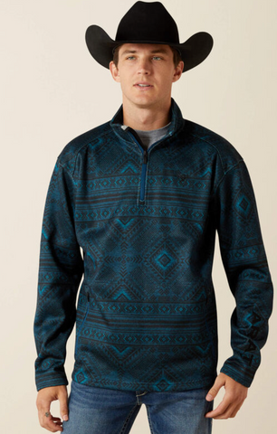 Ariat Caldwell Logo 1/4 Zip Mens Sweater 10062621