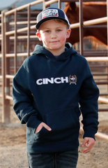Cinch Navy Hoodie W/ Logo Boy's MWK7992002