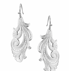 Montana Silversmiths Earrings Silver Filigree Drop ER6165