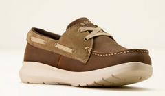 Ariat Men's Distressed Brown Leather Hilo Casual Shore Shoe