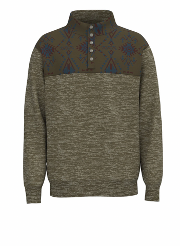 Hooey 1/4 Snap Button Pullover Sweater Men's
