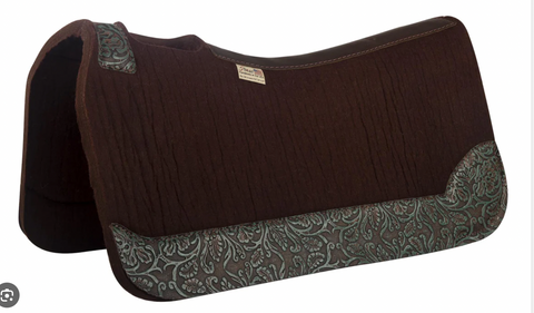 5 Star Saddle Pad Chocolate The Barrel Racer 3/4"  30x28"