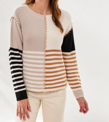 Tribal Jeans Wool Knit Sweater Long Sleeve Women's