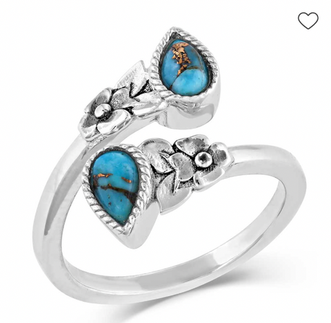 Montana Silversmiths Wrap Ring Floral Ancestors