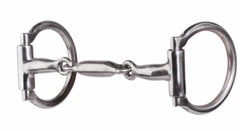 Professional's Choice D Ring Three Piece Snaffle Bit PCB-98A