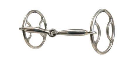 Professional's Choice EQ Fixed O Ring Smooth Snaffle Bit EQB-830