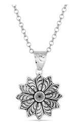 Montana Silversmiths Necklace Feather Flower