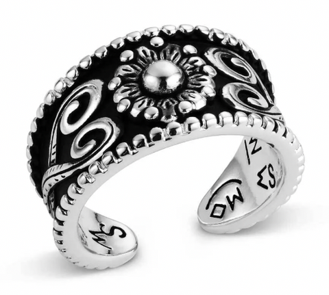 Montana Silversmiths Ring Blooming Scroll