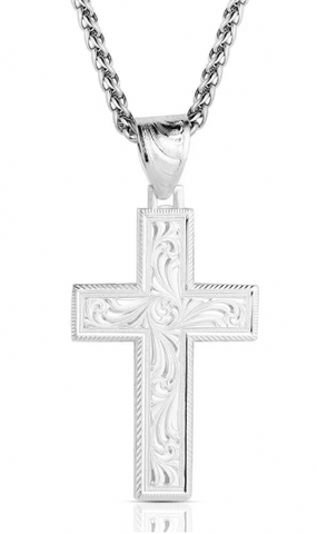 Montana Silversmiths Chain Embossed Cross