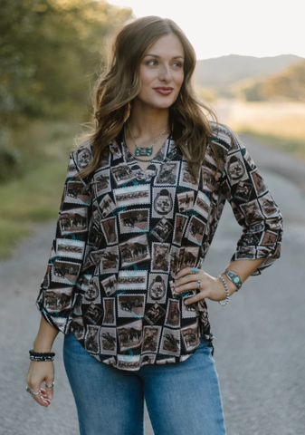 Sterling Kreek Western Press Top Women's